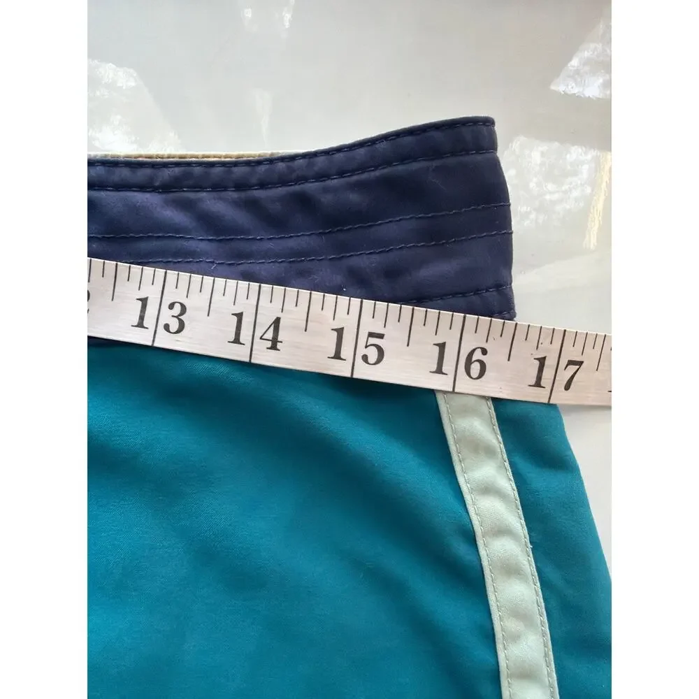 Vans Off The Wall Colorblock Board Shorts Swim Trunks Blue Teal 34